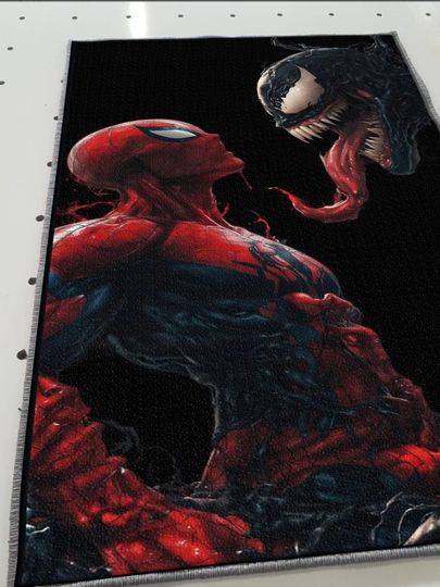 Venom vs Spider-Man Rug: 3D Print Kids Room Decor