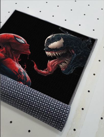 Venom vs Spider-Man Rug: 3D Print Kids Room Decor