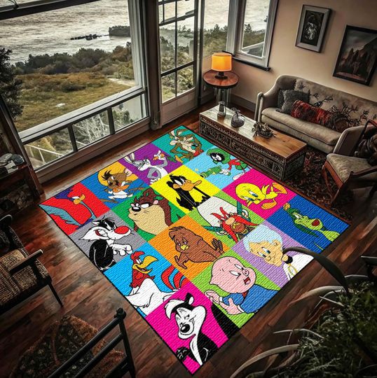 Cartoon Character Rug: Custom Kids Room Nursery Rug, Washable