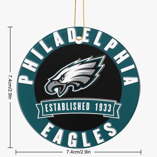 Eagles Ceramic Circle Ornament