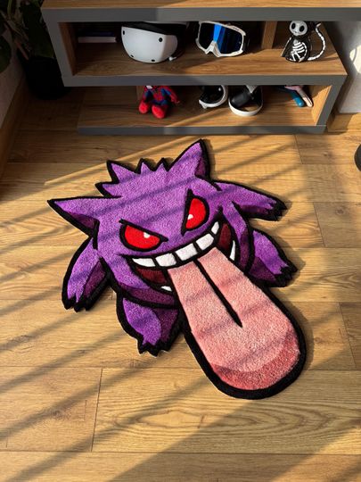 Gengar Rug: Tufted Wool