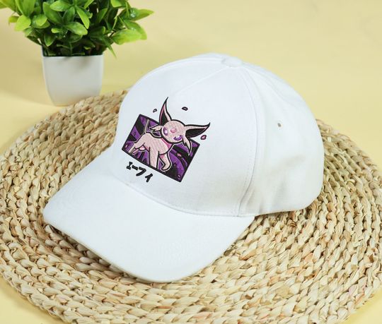 Embroidery Espeon Cap Anime Espeon Embroidered Hat Gift