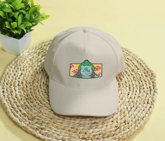 Bulbasaur Embroidery Cap Anime Bulbasaur Embroidered Classic Cap Gifts