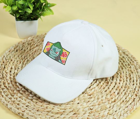 Bulbasaur Embroidery Cap Anime Bulbasaur Embroidered Classic Cap Gifts