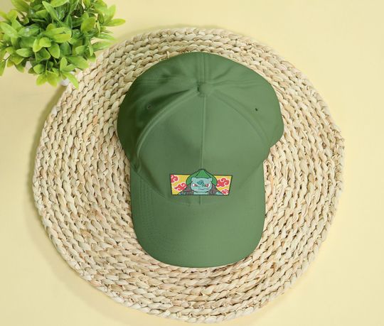 Bulbasaur Embroidery Cap Anime Bulbasaur Embroidered Classic Cap Gifts