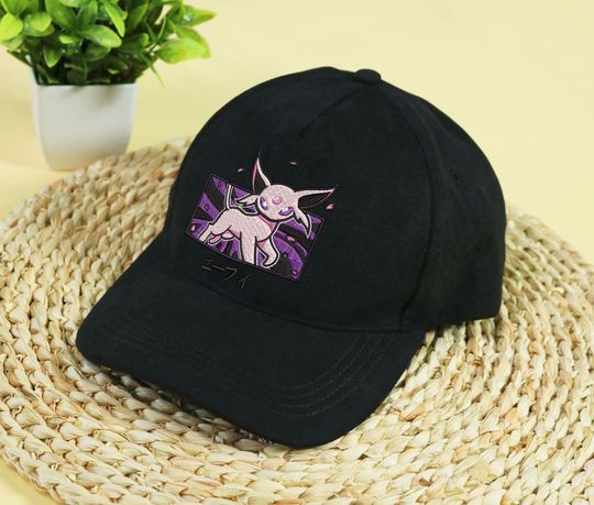 Embroidery Espeon Cap Anime Espeon Embroidered Hat Gift