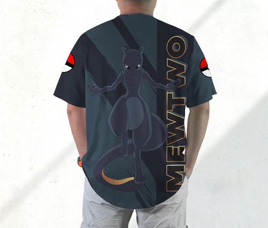 Mewtwo Baseball Jersey Shirt Mewtwo Jersey Gifts