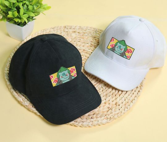 Bulbasaur Embroidery Cap Anime Bulbasaur Embroidered Classic Cap Gifts