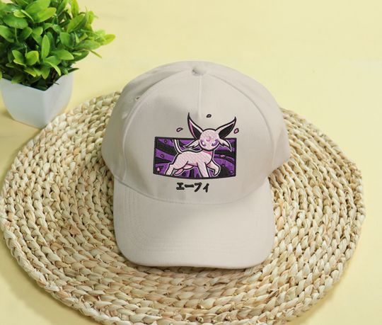 Embroidery Espeon Cap Anime Espeon Embroidered Hat Gift