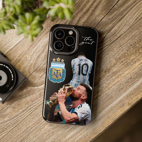 Resistant Magnetic Cases for iPhone - Messi iPhone cases with the Argentina World Cup