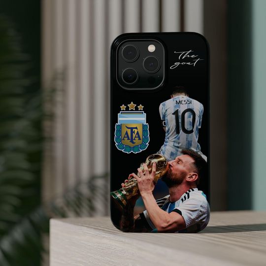 Resistant Magnetic Cases for iPhone - Messi iPhone cases with the Argentina World Cup