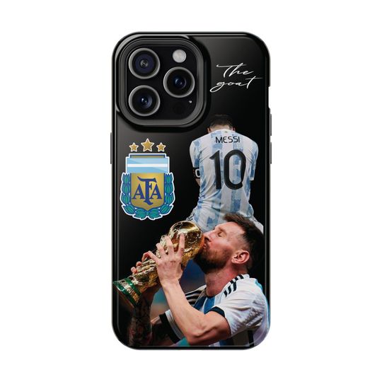 Resistant Magnetic Cases for iPhone - Messi iPhone cases with the Argentina World Cup