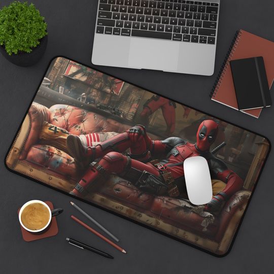 Deadpool Non-Slip Desk Mat - Superhero Large Gaming Mouse Pad - Perfect Comic Fan Gift