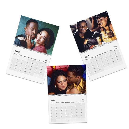 90s Nostalgia Black Love Cinema Calendar (2026)