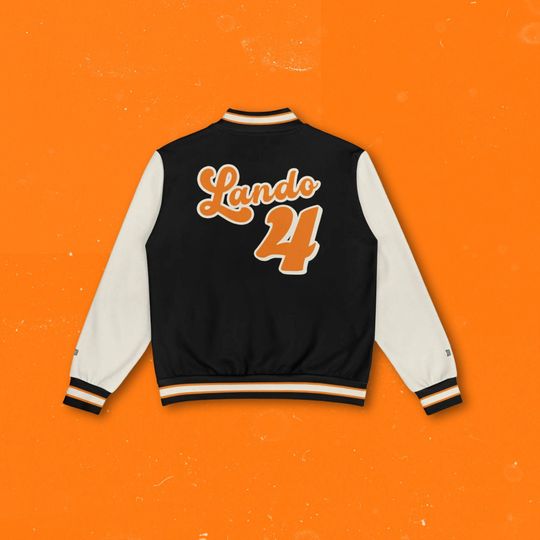 Lando Norris Mc.Larren Racing F_1 Baseball Jacket: Unisex Racing Fan Apparel