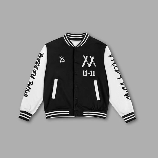 Chris Brown 11-11 XX Baseball Jacket: Breezy Bowl Tour Merch