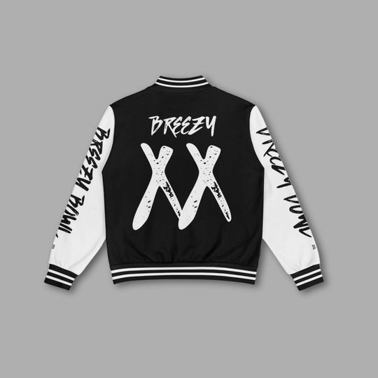 Chris Brown 11-11 XX Baseball Jacket: Breezy Bowl Tour Merch