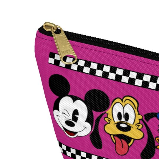 Custom Disney Mickey Mouse & Friends Makeup Bag, Personalized Minnie Cosmetic Case