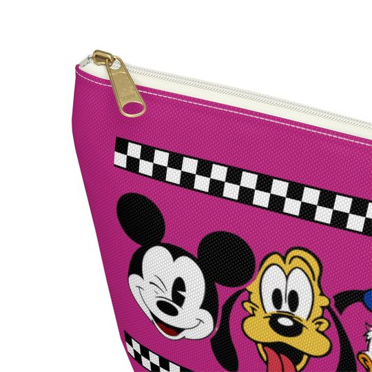 Custom Disney Mickey Mouse & Friends Makeup Bag, Personalized Minnie Cosmetic Case