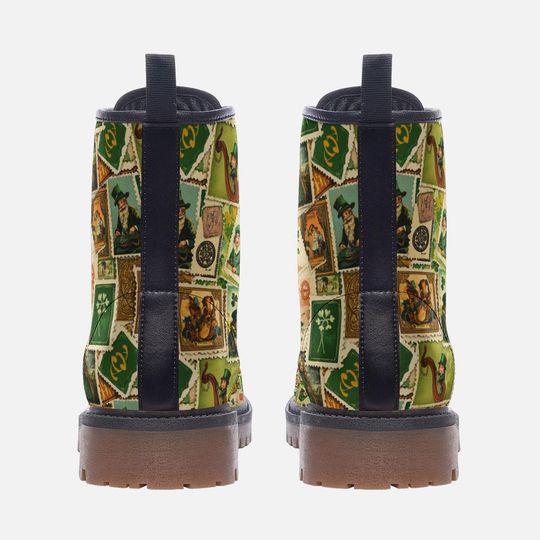 Vintage St. Patrick's Day Leather Boots