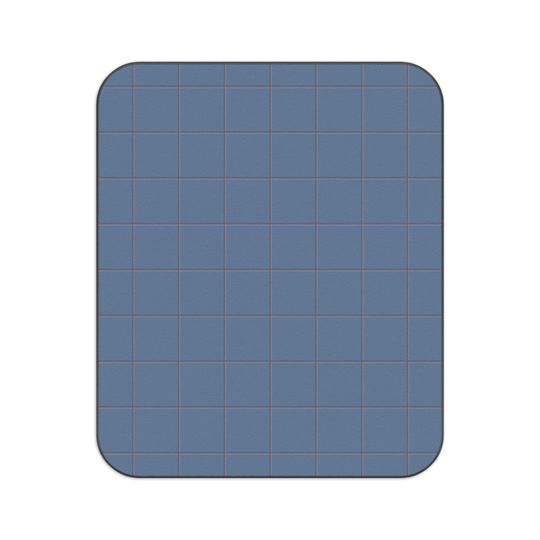 Slate Blue, Plum & Pink Windowpane Picnic Mat, Classic Preppy Park Beach Camping Throw, Gift