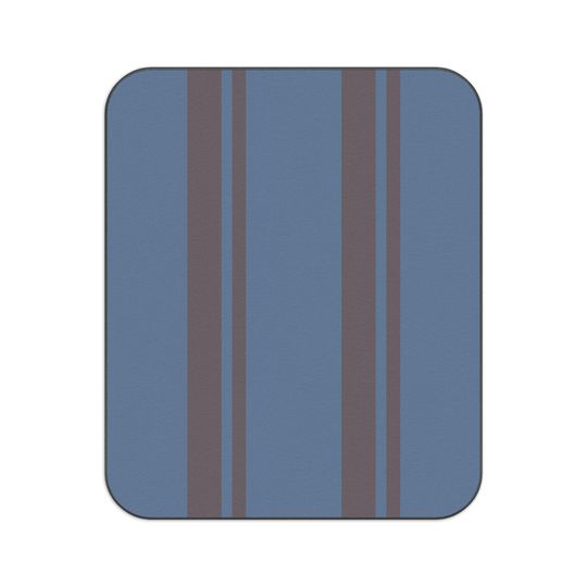 Slate Blue & Plum Striped Picnic Mat, Timeless Coastal Preppy Park, Beach, Camping, Gift