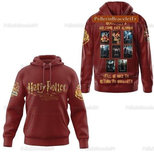 Harry Potter Hogwarts Welcome Back Alumni 3D Hoodie