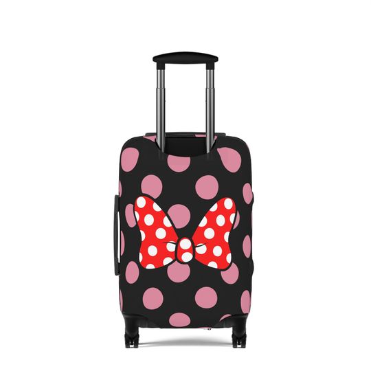 Minnie Mouse Inspired Luggage Cover, Printed Suitcase Protector