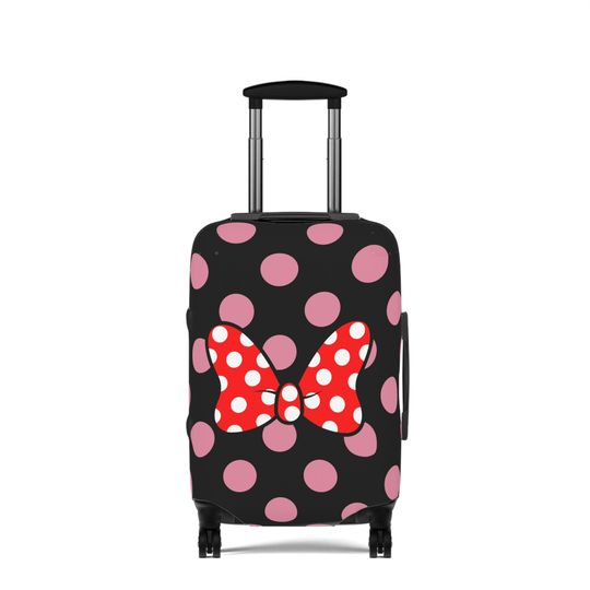 Minnie Mouse Inspired Luggage Cover, Printed Suitcase Protector