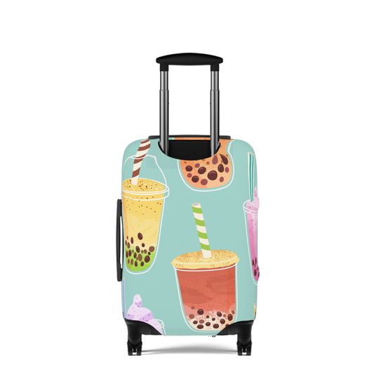 Bubble Tea Inspired Luggage Cover, Summer Vacation, Summer Trip