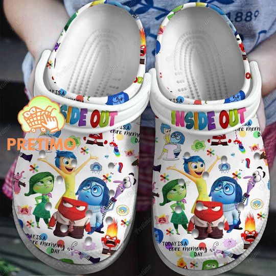 Inside Out 2 Clogs Shoes, Inside Out Clogs, Inside Out Fan Gift