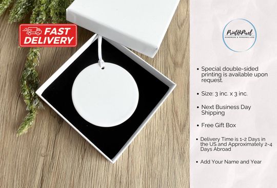 Custom Ceramic Merry Swiftmas Ornament, Eras Tour Ornament