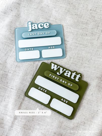 Acrylic First Day of School Sign|Personalized School Sign|Back to School Photo Prop|Custom First & Last Day School Board|Milestone Sign