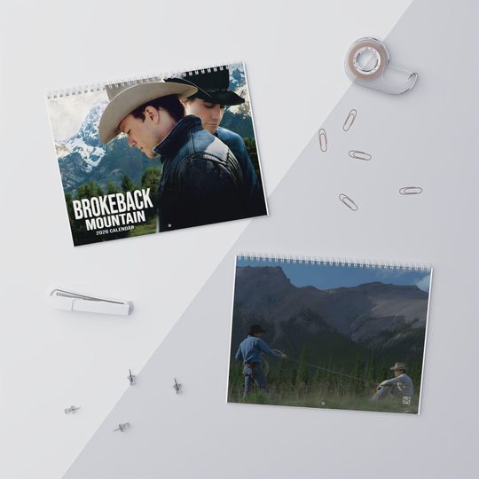 Brokeback Mountain Movie 2026 Wall Calendar, Gift for Fan, LGBT Gifts, LGBTQ+ Lovers