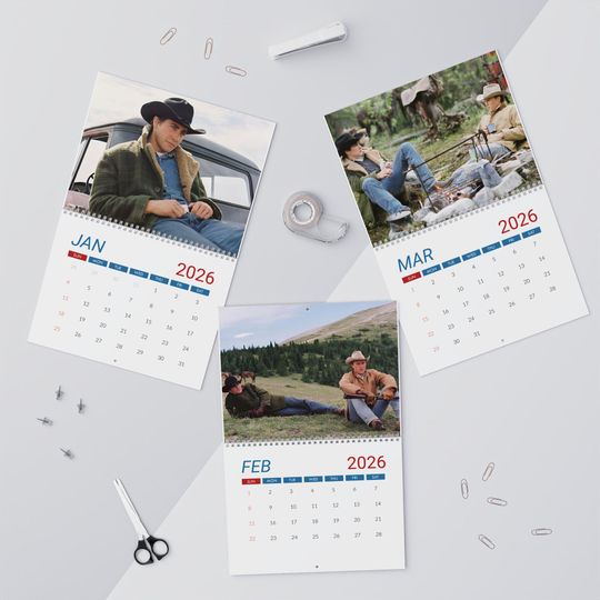 Brokeback Mountain Movie 2026 Wall Calendar, Gift for Fan, LGBT Gifts, LGBTQ+ Lovers