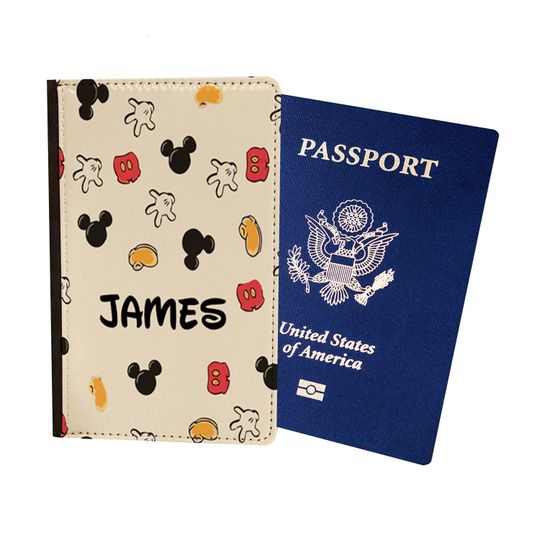 Mickey Mouse Disney Pattern Passport Holder