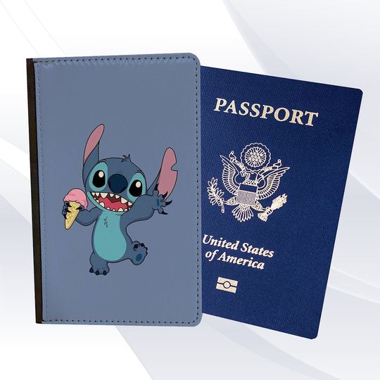 Cute Cartoons Ice Cream Passport Holder