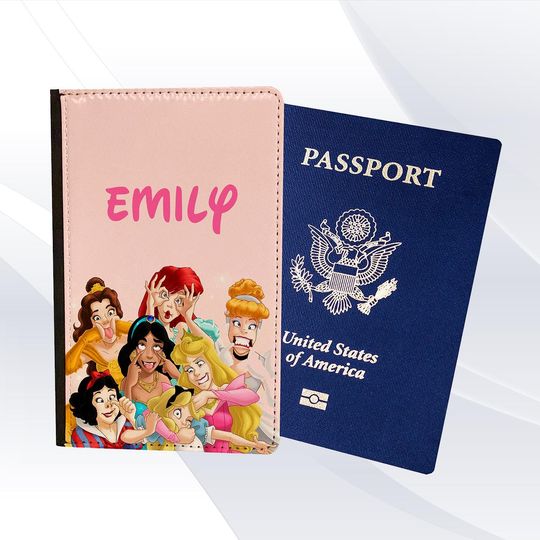 Disney Princess Collection Funny Passport Holder