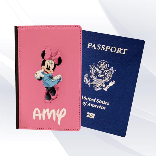 Pretty Minnie Mouse Passport Holder