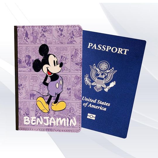 Mickey Mouse Disney Lilac Passport Holder