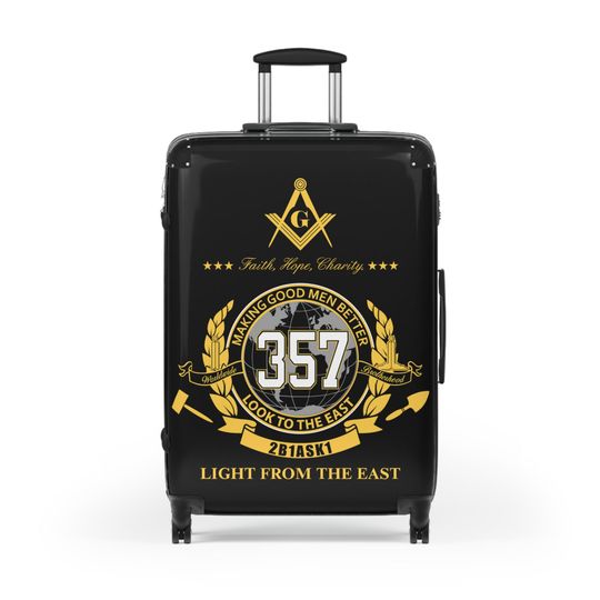 Suitcase Set for Master Mason, Masonic Brotherhood, Fraternity Eastern Star