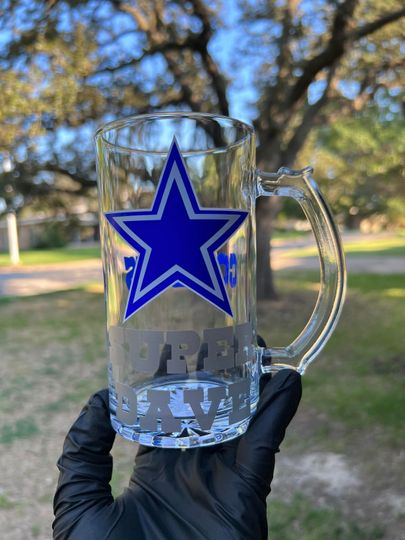 16oz Dallas Cowboys Beer Mug