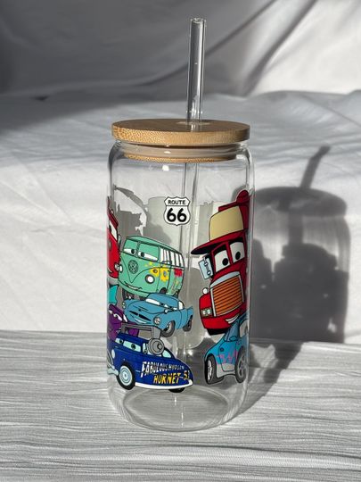 Cars Glass Tumbler