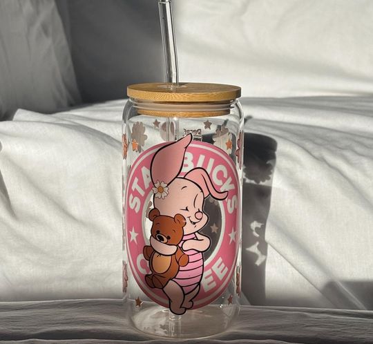Piglet Glass Tumbler