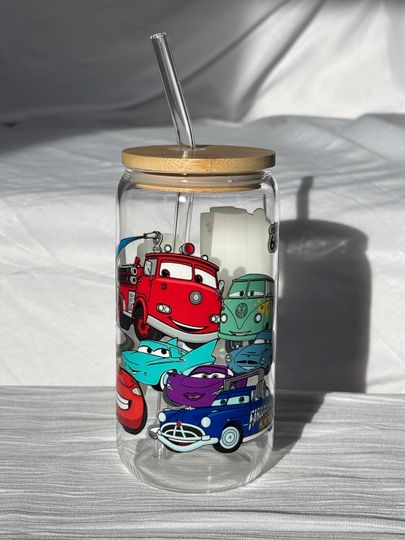 Cars Glass Tumbler