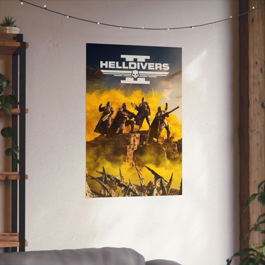 HellDivers 2 Poster, Gaming Posters, Badass Poster, Super Earth Poster