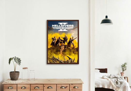 HellDivers 2 Poster, Gaming Posters, Badass Poster, Super Earth Poster