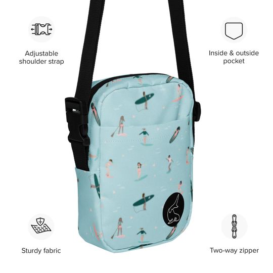 Paddle Out Surfer Crossbody Bag