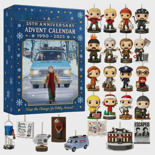 Home Alone 35th Anniversary Advent Calendar 2025, Classic Movie Countdown Box, Funko Holiday Gift Set, Christmas Gift for Kids