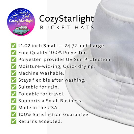 Cottagecore Bucket Hat, Whimsical Cottage Pattern Summer Bucket Hat